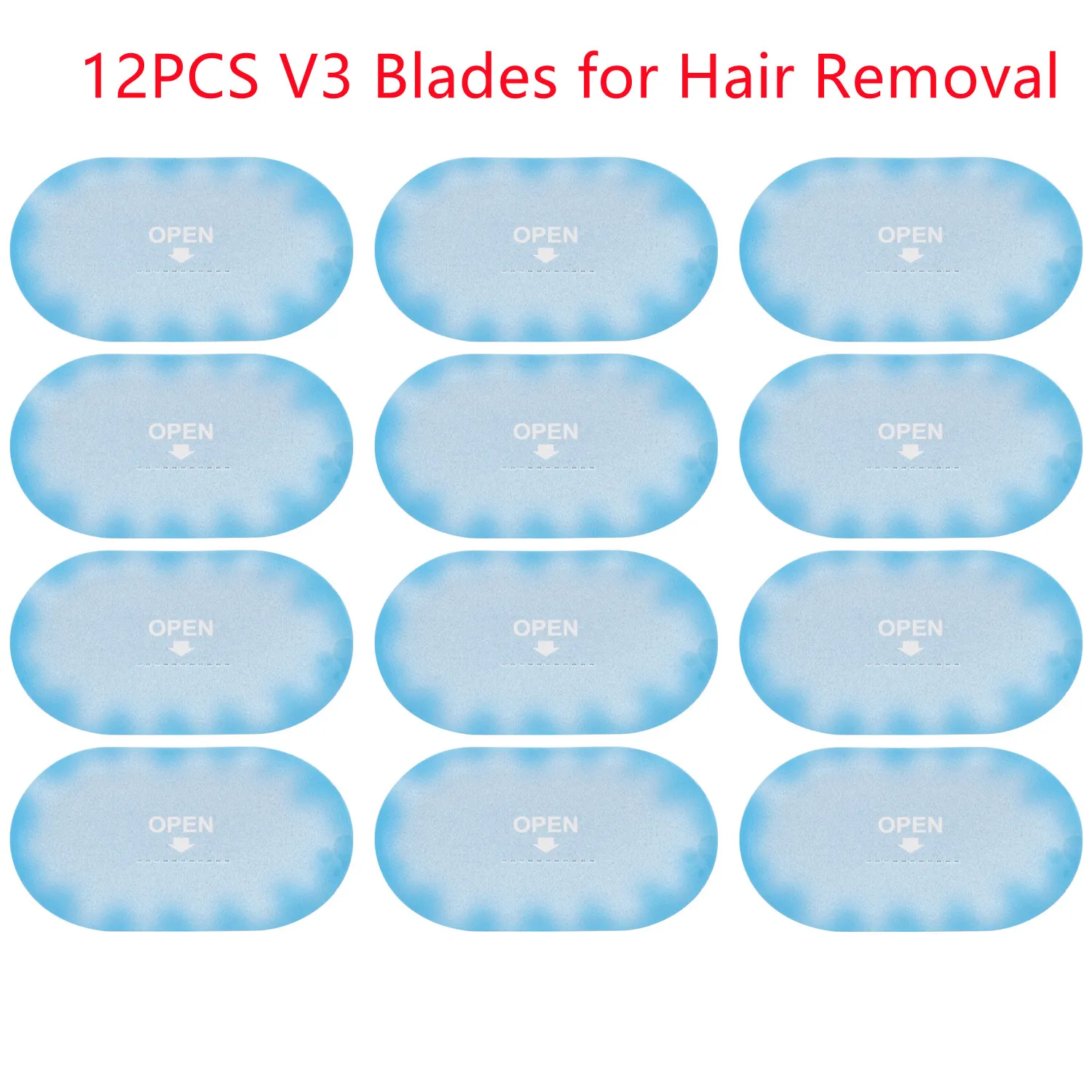12pcs Women  Venuse3 Razor Blades Hair Removal Refills for Beauty Girl Shaving