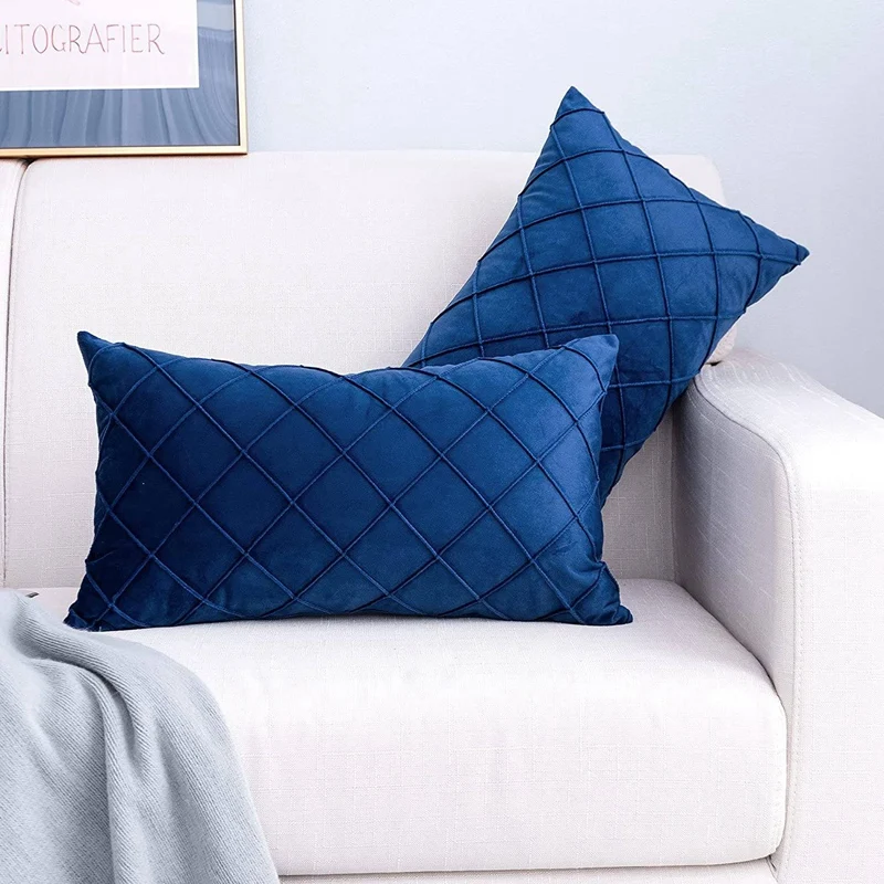 

Бархатные наволочки 12x20 дюймов, набор из 2 предметов, чехол для дивана, кушетки, спальни, автомобиля, Лидер продаж