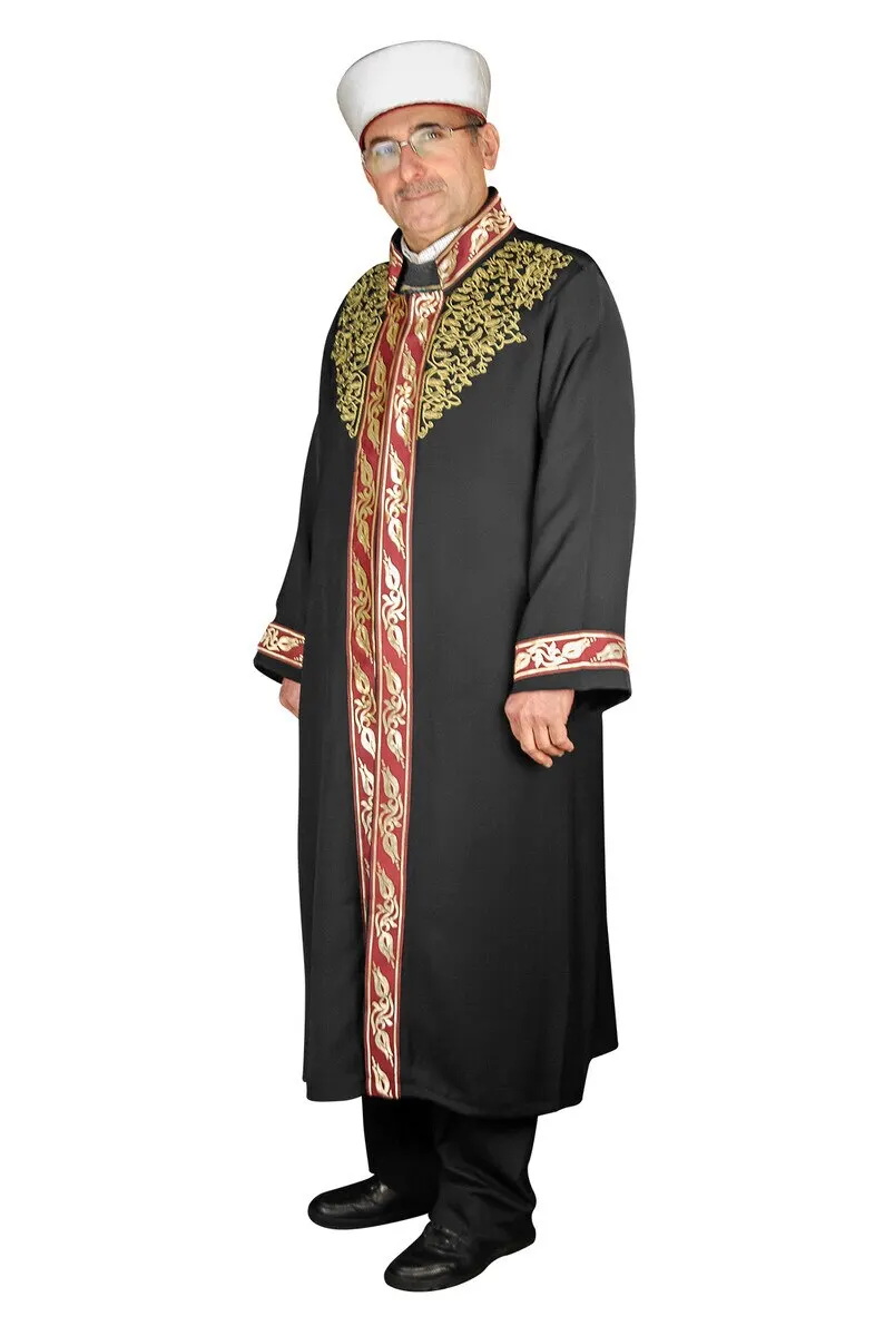 IQRAH Imam Robe-Prayer Robe-Men Prayer Dress-Black