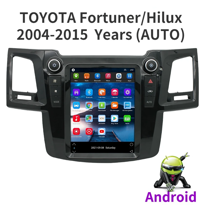 

Car GPS Navigation For TOYOTA Fortuner/Hilux 2004-2015 AUTO A/C Tesla Style Radio Stereo Multimedia Player(Only supports AUTO)