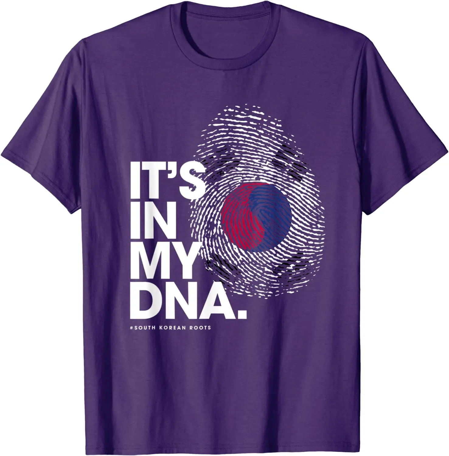 Футболка мужская хлопковая с принтом флага Южной Кореи коротким рукавом