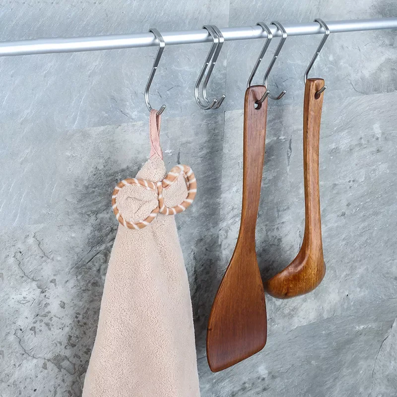 

Door Hanger Stainless Steel Over The Cabinet Door Hook Door Hangers Bathroom Kitchen Nail-Free Wall Mounted Coat Racks