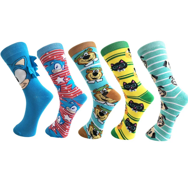 

Модные мужские и женские повседневные Мультяшные аниме носки Соник хлопковые чулки хараюку длинные носки короткие носки косплей носки под...