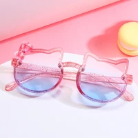sanrio fashion childrens sunglasses infants gradient jelly color ultraviolet proof kt cat convenience glasses eyeglass for kid
