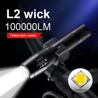 powerful l2 led flashlight super bright portable torch usb rechargeable outdoor camping bicycle tactical flash light led lantern