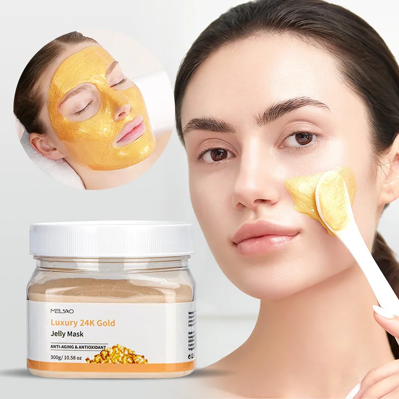 

Soft Film Powder Hydro Jelly Mask Powder Anti-aging Brighten Peel Facial Mask 24K Gold Hyaluronic Acid Moisturizer Mask Powder