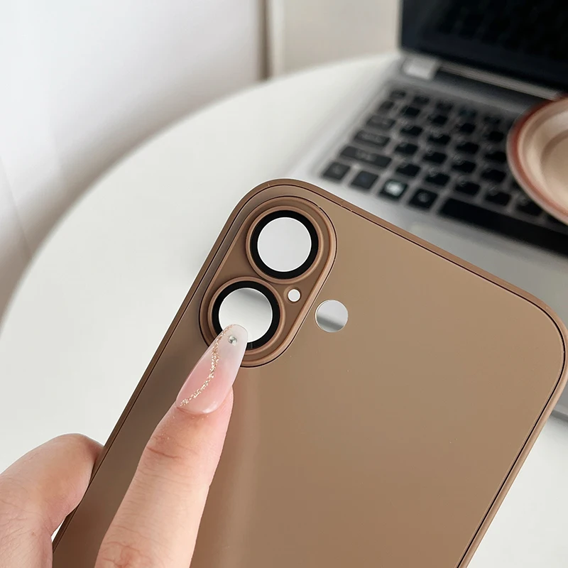 5 шт./поunda mate delgada AG для iPhone11 12 13 14 15 16ProMax Plus Protector de lente vidrio cubierta parachoques chapada