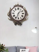 Rustic Vintage Wall Clock Nordic Silent Antique Unique Shabby Chic Wall Clock Art Special Reloj Pared Grande Home Decor