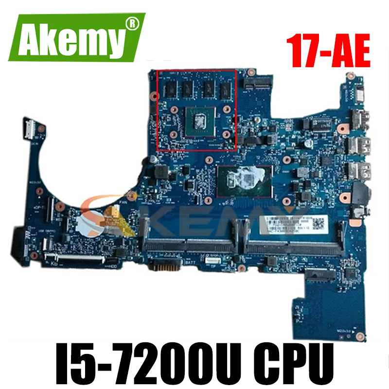 

MOTHERBOARD MAINBOARD 925395-601 For HP ENVY 17-AE Laptop Motherboard RANGERS 6050A2906701 With CPU i5-7200U Tested OK