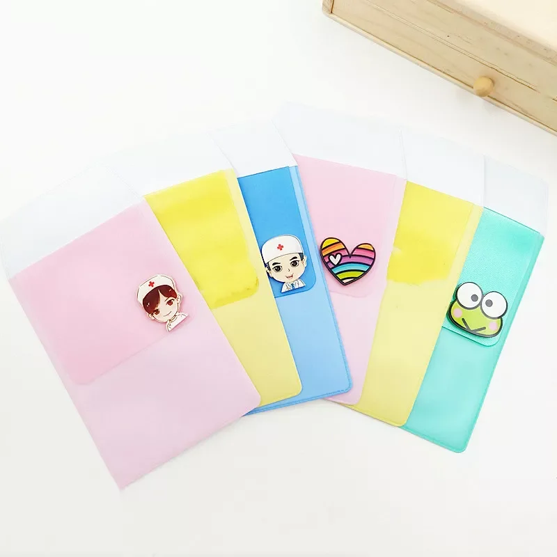 

PVC Frosted Pen Bag Chest Pocket Fountain Pen Pouch Anti-leak Ink Stationery Bag for Teachers Doctors Nurses Pencil Bag Case
