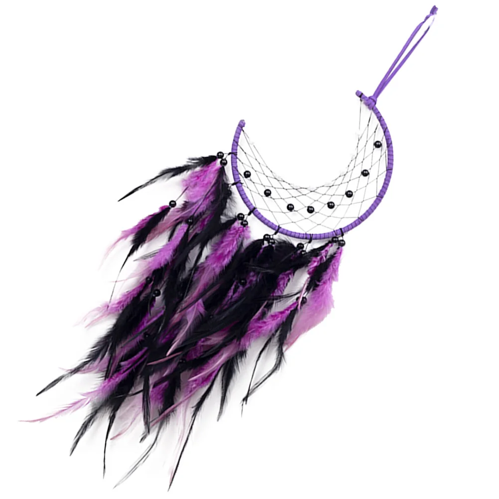 

Exquisite Creative Novelty Woven Wall Hanger Wall Hanging Dreamcatcher Woven Moon Dream Catcher Hanging Decor