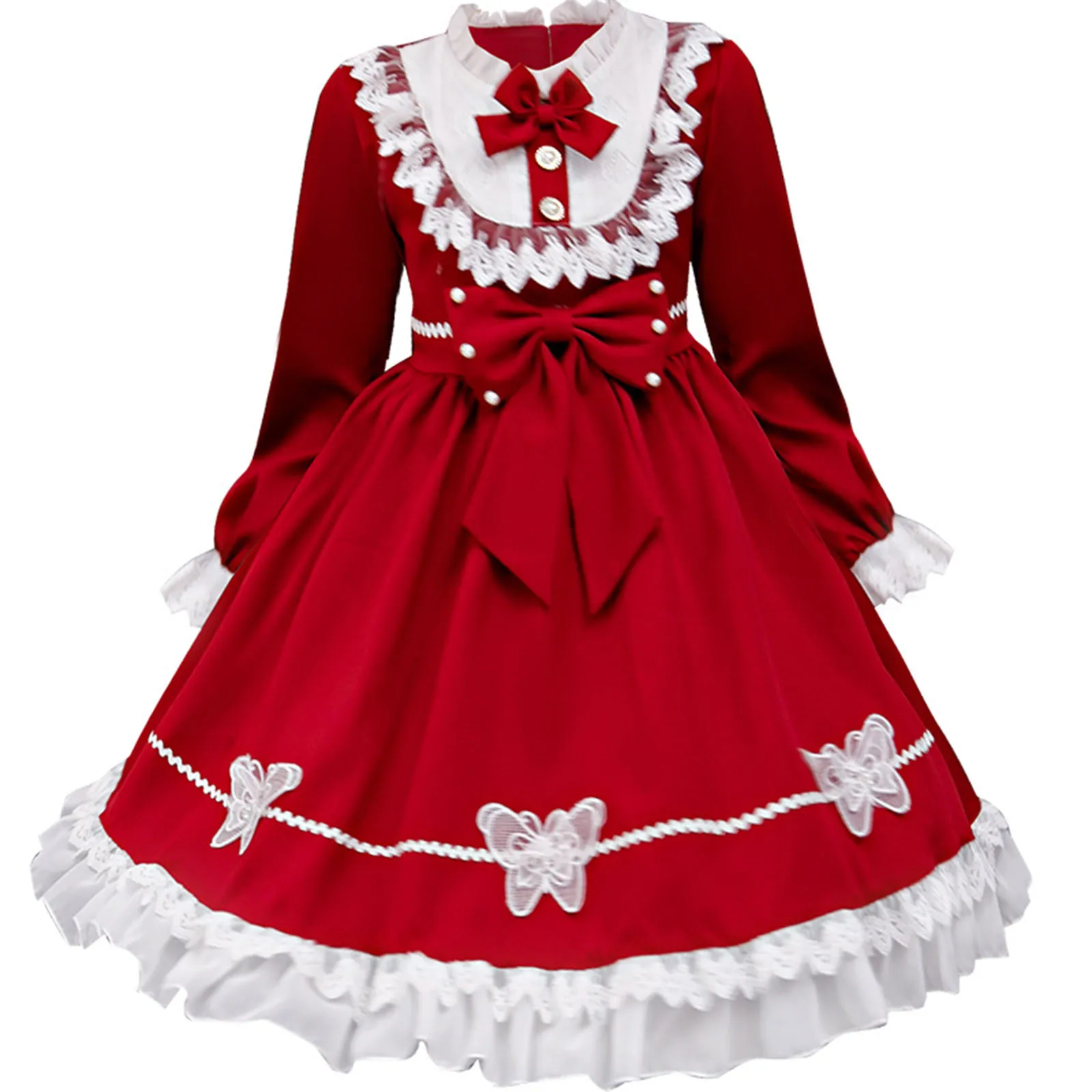 

Ruched Cosplay Party Tulle Patchwork Princess Children Dress Bow Clothes Toddler Green Christmas Dress Girls Lace Dress Black