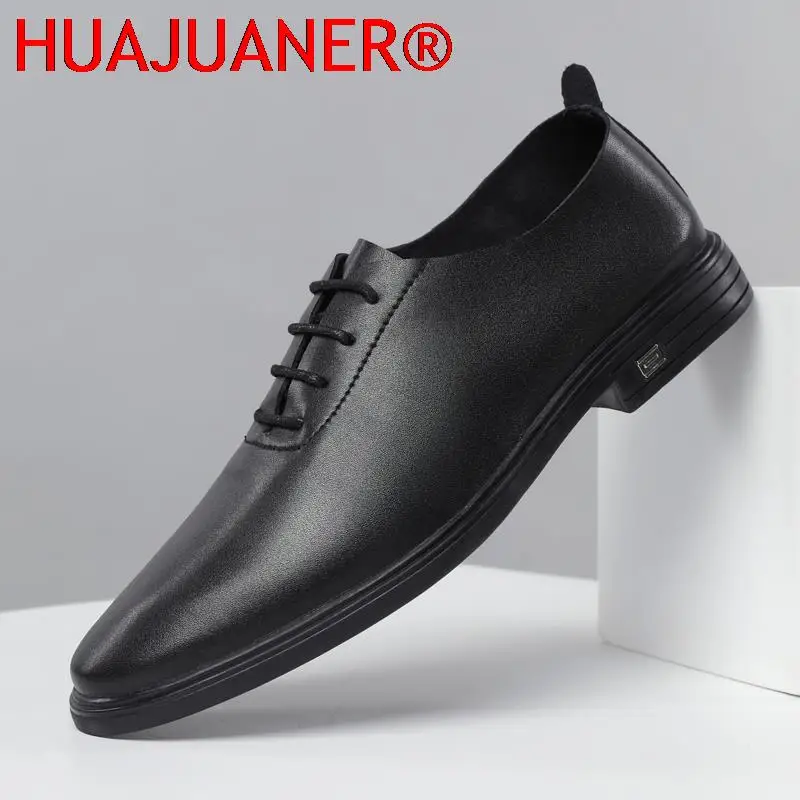 

Fashion Casual Leather Shoes Men Brand Leisure Walk Business Wedding Formal Shoes Male Handmade Gentleman Oxford Evening Dresses