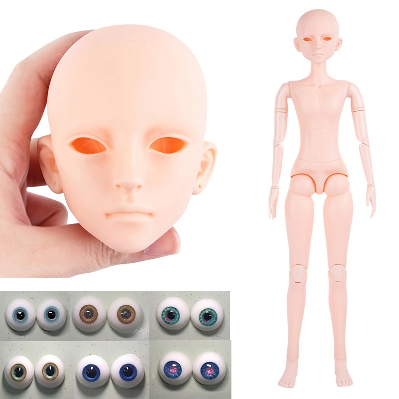 

60cm Male BJD Doll Practice Makeup Doll Head or Whole Doll 21 Joints Movable DIY Doll Boyfriend Dolls Kids Doll Girls Toys Gift