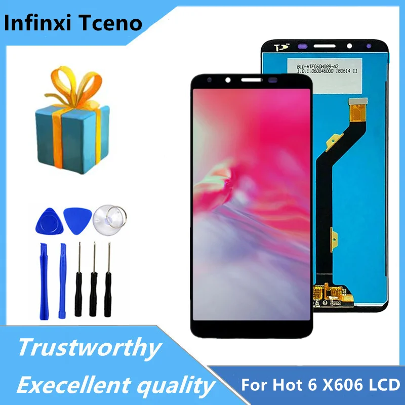 6.0&quot LCD For Infinix Hot 6 X606 Display Touch Screen Digitizer Assembly Replacement Hot6 |