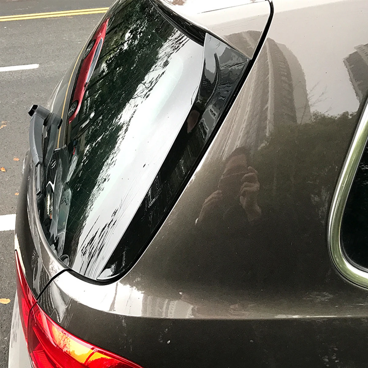 Автомобильный спойлер на заднее окно сплиттер крыла ABS глянцевый черный для VW Passat