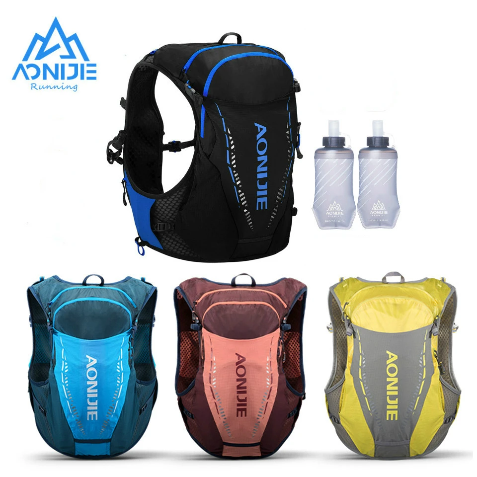 AONIJIE C9103S Ultra Vest 10L Hydration Backpack Pack Bag Free Water Bladder Flask Trail Running Marathon Race Hiking SM ML L/XL