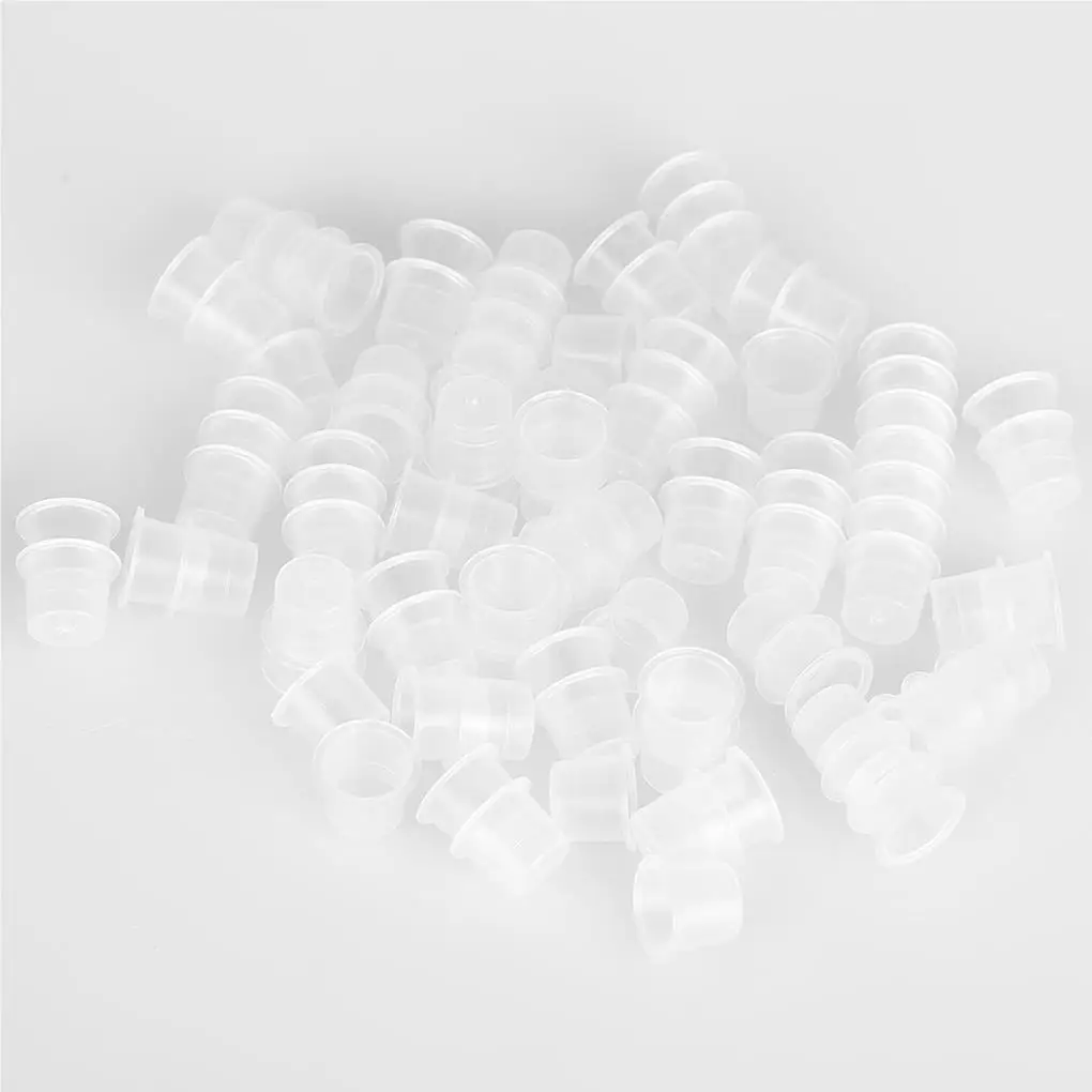 

1000Pcs Tattoo Ink Cup Plastic Pigment Holder Permanent Makeup Supplies L