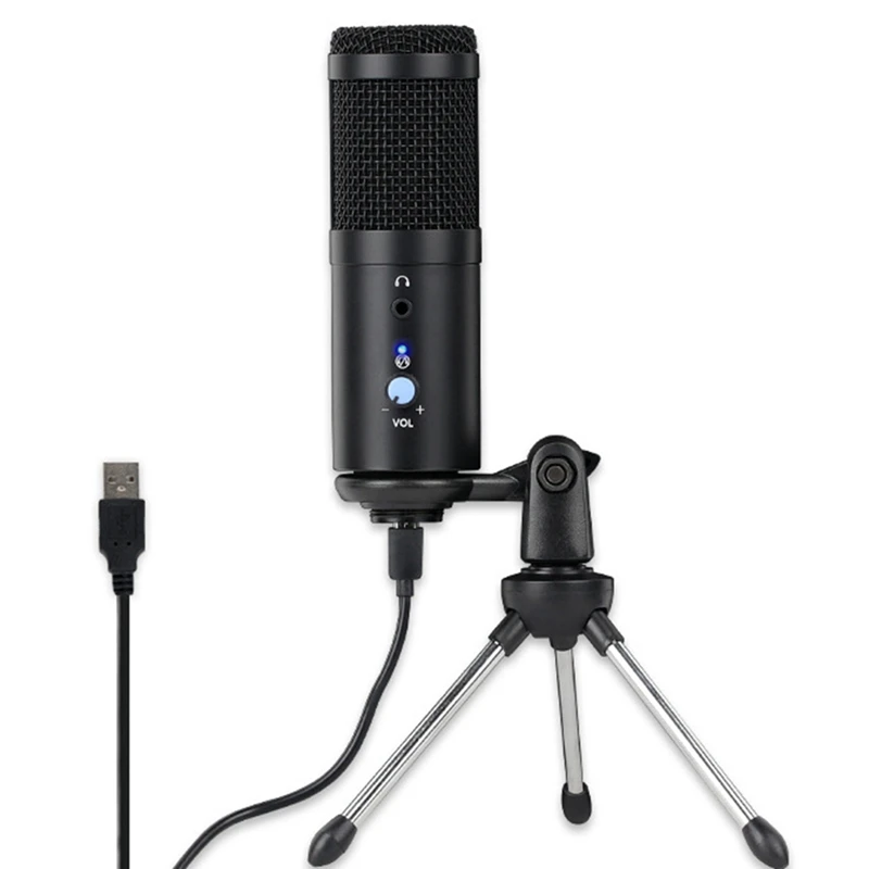 

Condenser Microphone Computer USB Port Microphone For Live Broadcast, Voice, Game, Microphone, Karaoke