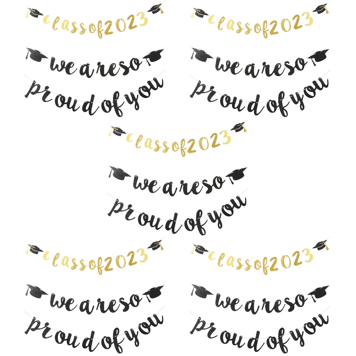 

10 Sets Graduation Garland Grad Party Banner Graduation Banner Graduation Party Supplies