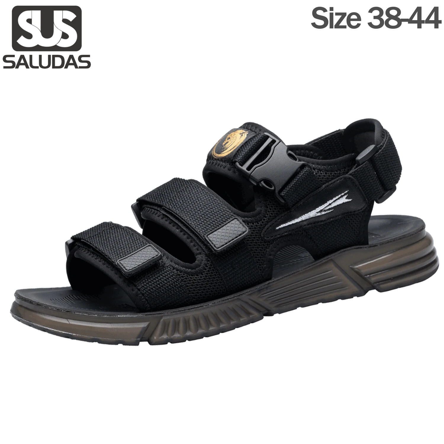 

SALUDAS Brand Men Hiking Sandals Sport Waterproof Sandal Comfortable for Athletic Outdoor Beach Summer Walking Arch Support Flat