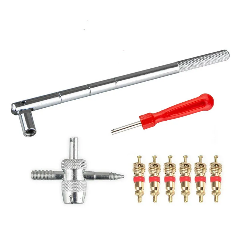 

Велосипедные аксессуары, сменный комплект клапанов, инструмент для ремонта и обслуживания, вращающийся сердечник, съемные многофункционал...