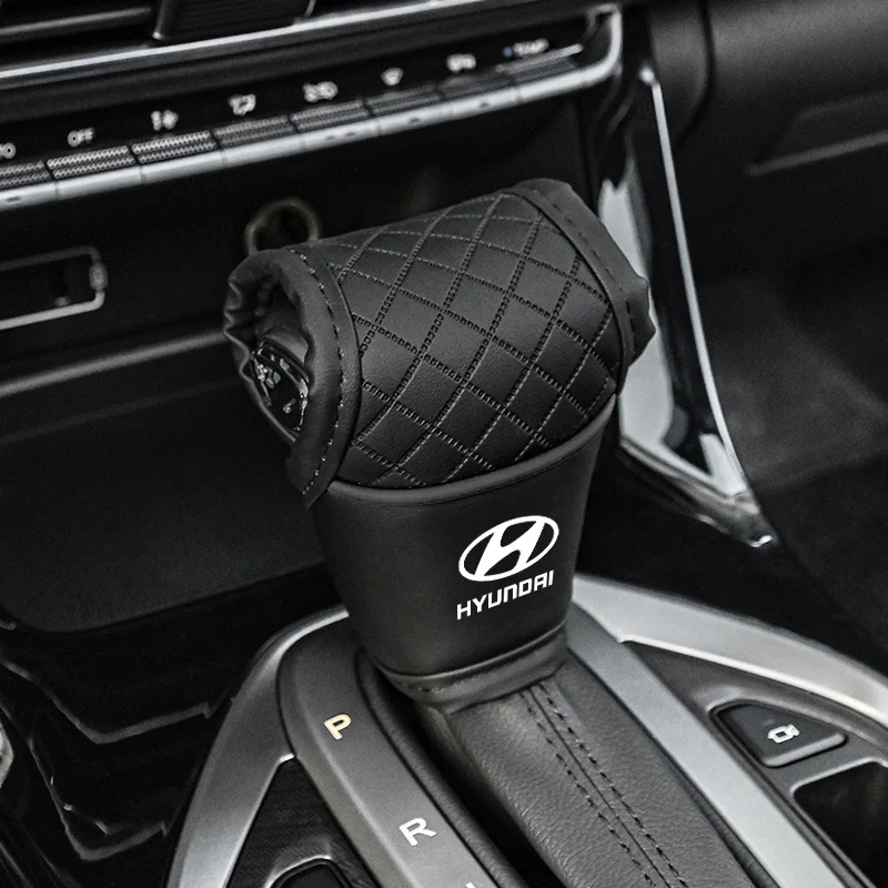 

Автомобильная ручка переключения передач, крышка, ручка переключения передач на центральной консоли, нескользящая защита для Hyundai Solaris I20 I30 I40 IX35 Tucson IONIQ