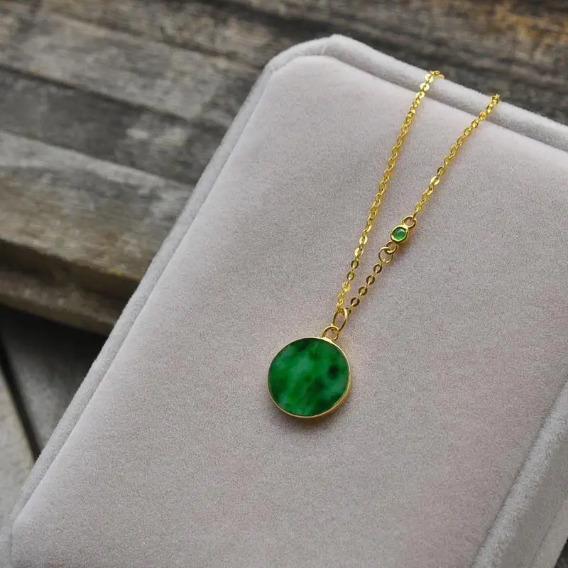 Новинка классический дизайн натуральный зеленый халцедон Минималистичная