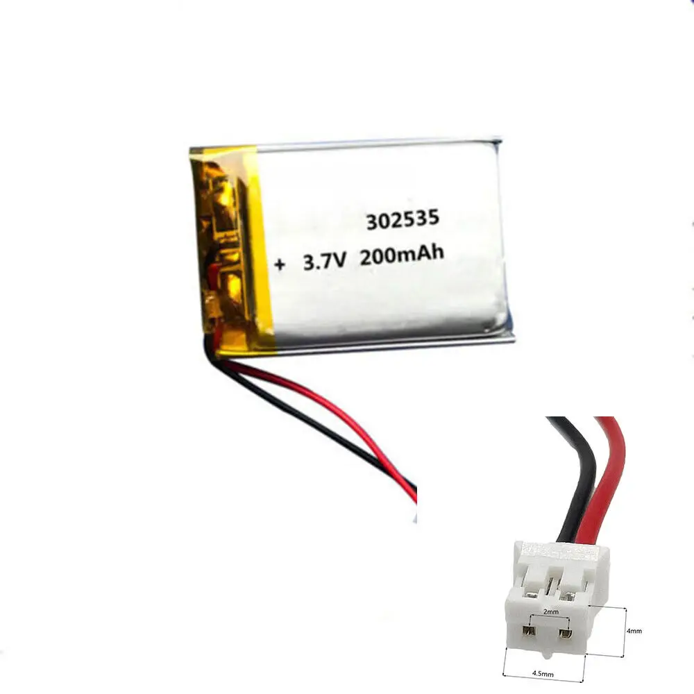 Аккумуляторная 3 7 В 200 мАч 302535