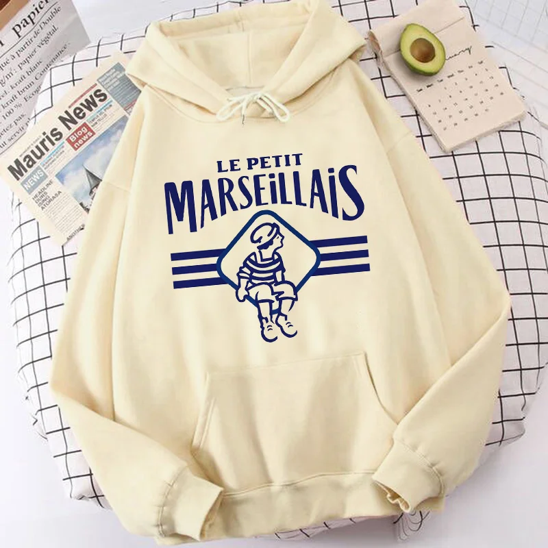 

Marseille hoodies men Korea printed manga streetwear male hoody printed grunge