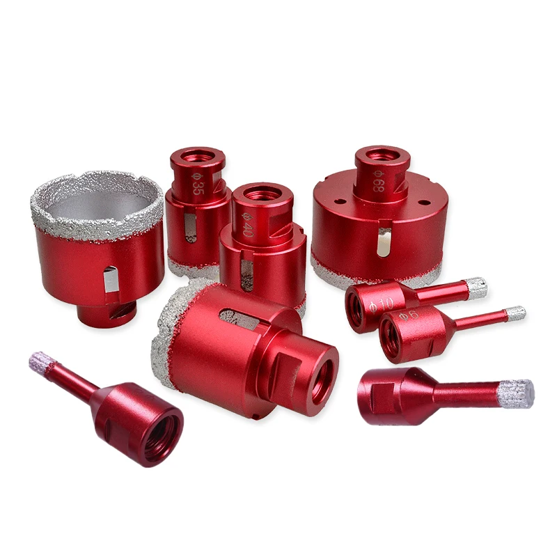 6mm~100mm Vacuum Brazed Diamond Drilling Core Bits M14 Thread Connection Porcelain Tile Drill Bits Marble Stone Masonry Hole Saw