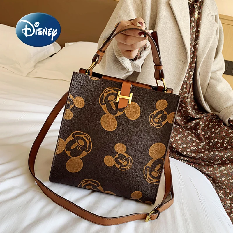 

Новая стильная женская сумка Disney 2022 с Микки Маусом, модная роскошная женская сумка-мессенджер на одно плечо, Высококачественная вместитель...