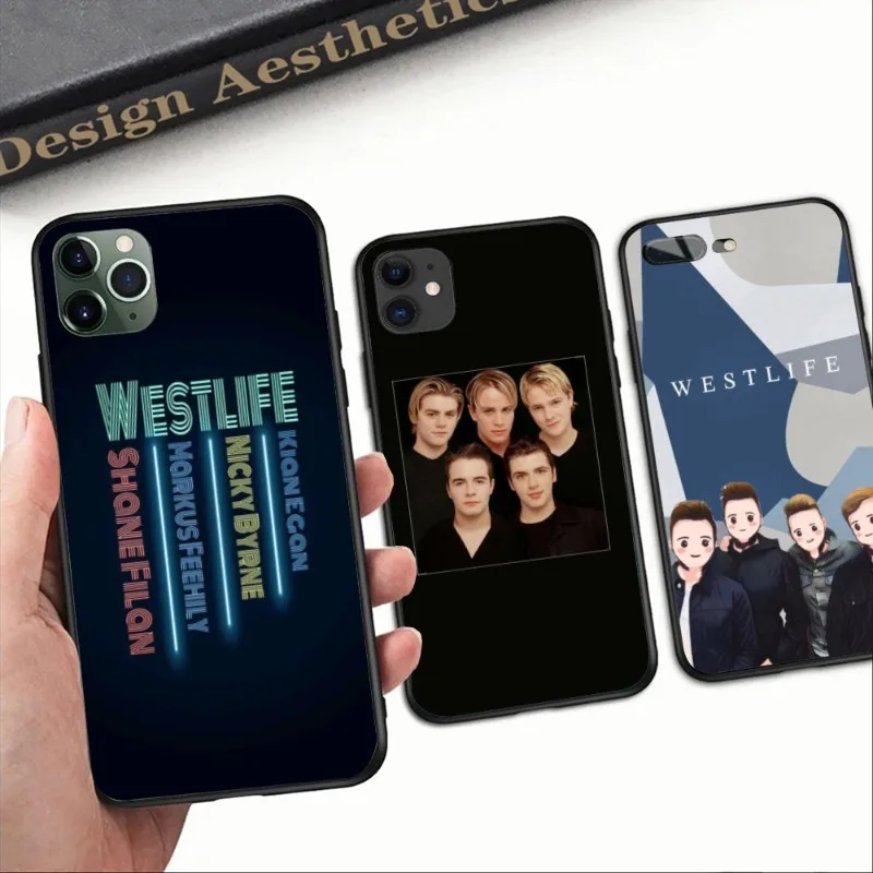 Роскошный чехол WESTLIFE для iPhone 14 13 12 11 XS X 8 7 6 Plus Mini Pro Max SE 2022, черный мягкий чехол для телефона