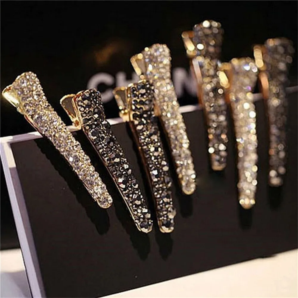 

Fashion Bling Crystal Hairpins Hair Clip Headwear for Women Girls Rhinestone Hairpins Barrette Styling Tools Hair Accessories