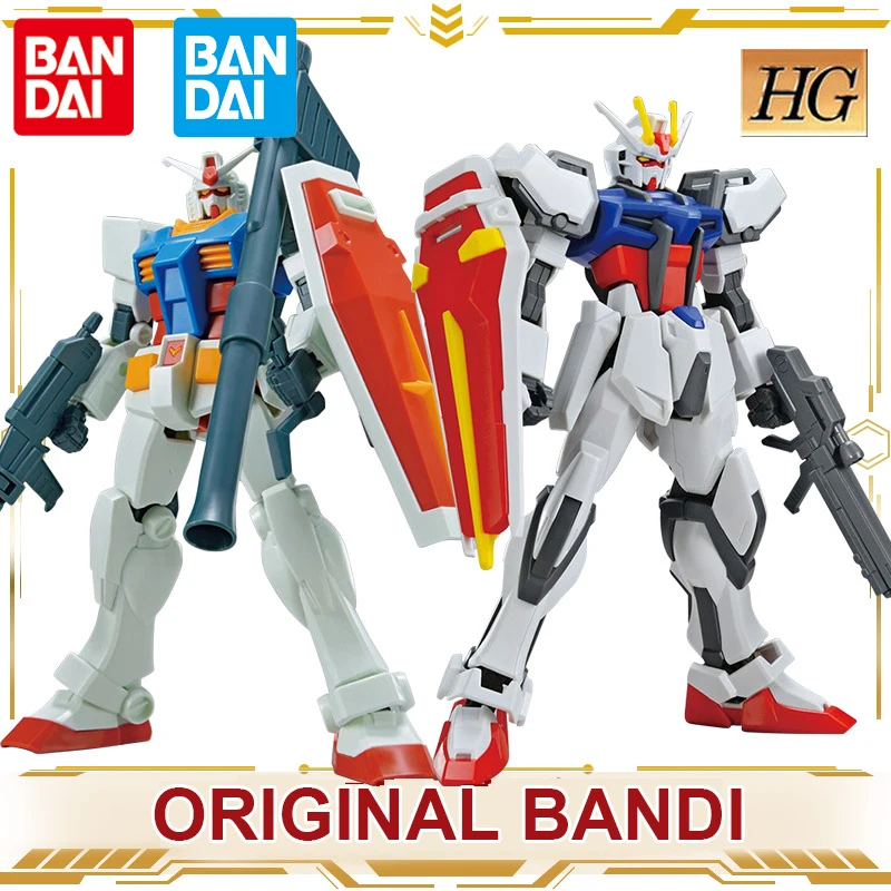 

Original Bandai Gundam Action Figure RX-78-2 Strike V EG 1/144 Anime Figure Gunpla Asssembly Model Boy Toys for Children Adult