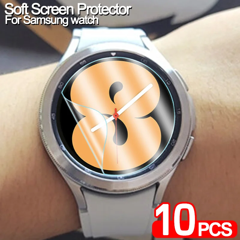 Защитная пленка для Samsung Galaxy Watch 3 Active2 мягкая 4 classic 44 мм 46 м Gear S2 S3 S4 защитная |