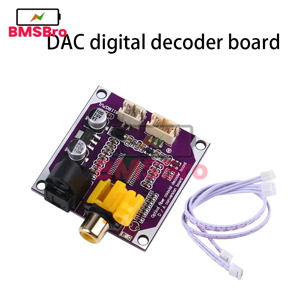 

DAC Digital Audio Decoder 24bit 192khz Optical Fiber Coaxial Digital Signal Input Stereo Output Decod board