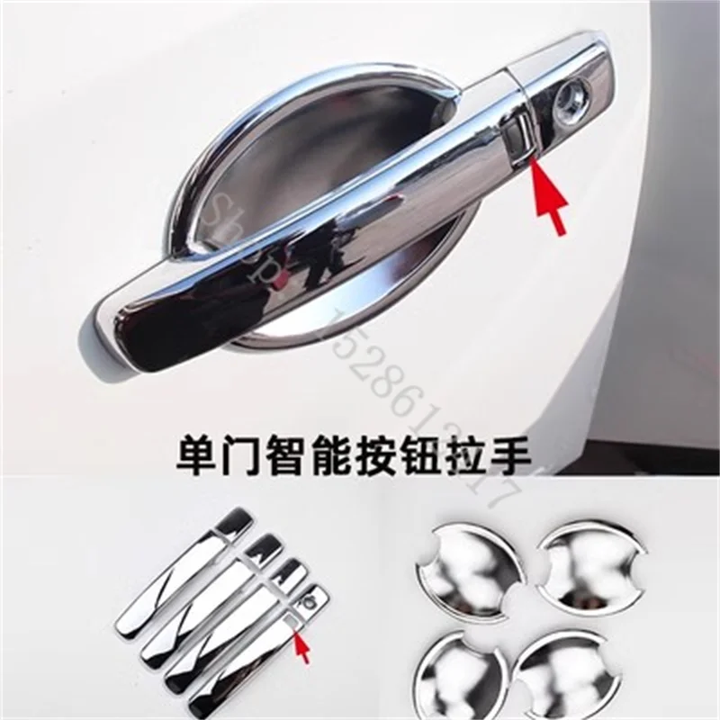 

Хромированная дверная ручка, защитное покрытие для дверной ручки, Накладка для Nissan Qashqai j10 2008 2009 2010 -2015, автомобильные аксессуары