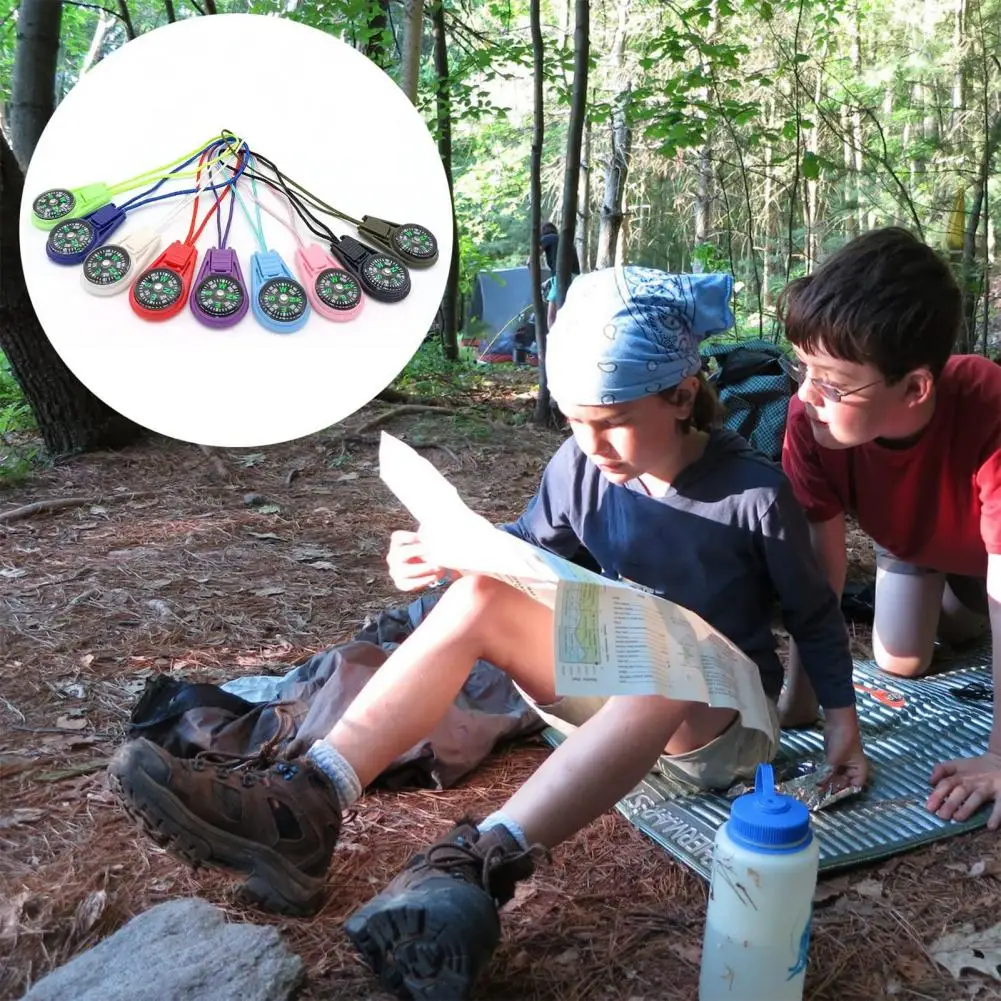 

Mini Compasses Bright Color Survival Compasses Plastic Widely Used Practical Mini Camping Hiking Compasses Survival Tool