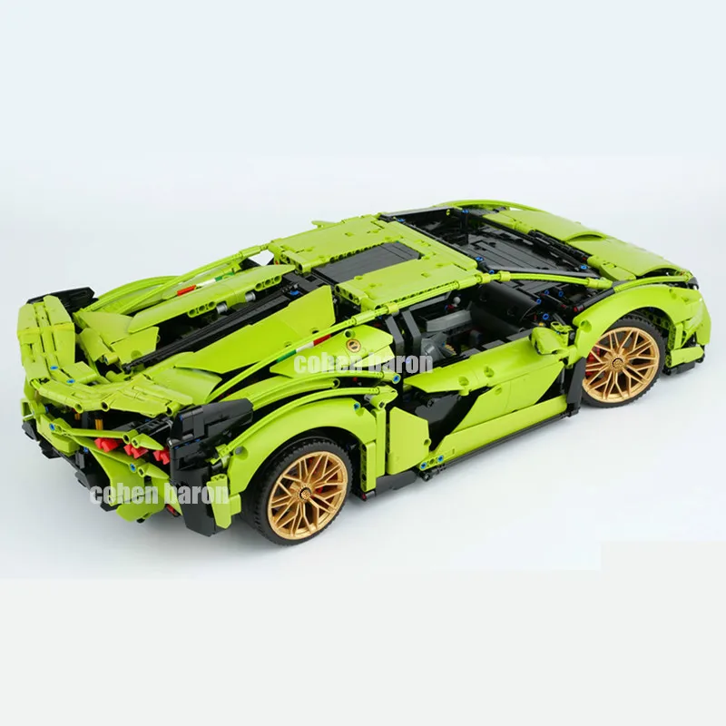

Fit 42115 Champagne Lamborghinis Technical Car SIAN Roadster Model FKP37 Kit Model Building Blocks Bricks Toys Children Kid Gift