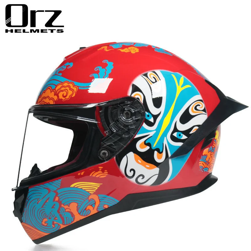

2022 New DOT approved Moto Bike Professional Full Face Motorcycle Helmet Motocross Scooter Casco Chopper capacete For man