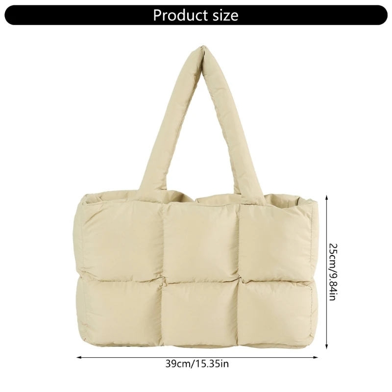 Модная стеганая сумка подмышками большая через плечо для женского зимнего