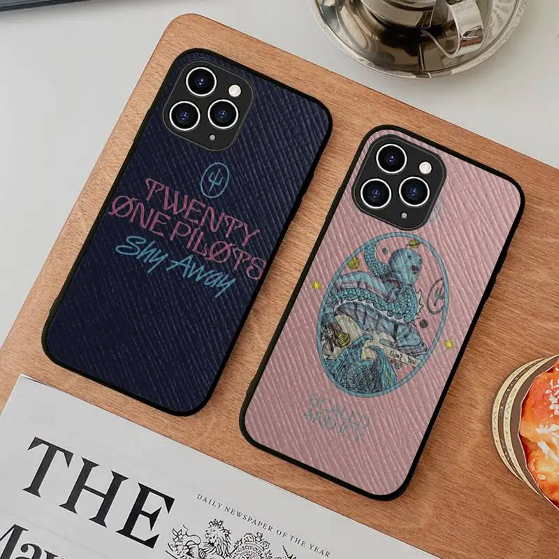 

Twenty One 21 Pilots Scaled Icy Phone Case Hard Leather Case for iPhone 11 12 13 Mini Pro Max 8 7 Plus SE 2020 X XR XS Coque