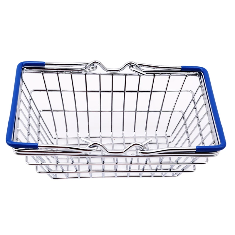 

High Quality MINI Supermarket Shopping Cart Kids Toy Intelligence Growth Toy Jewelry Basket Organizer Kids Toys Shopping Basket