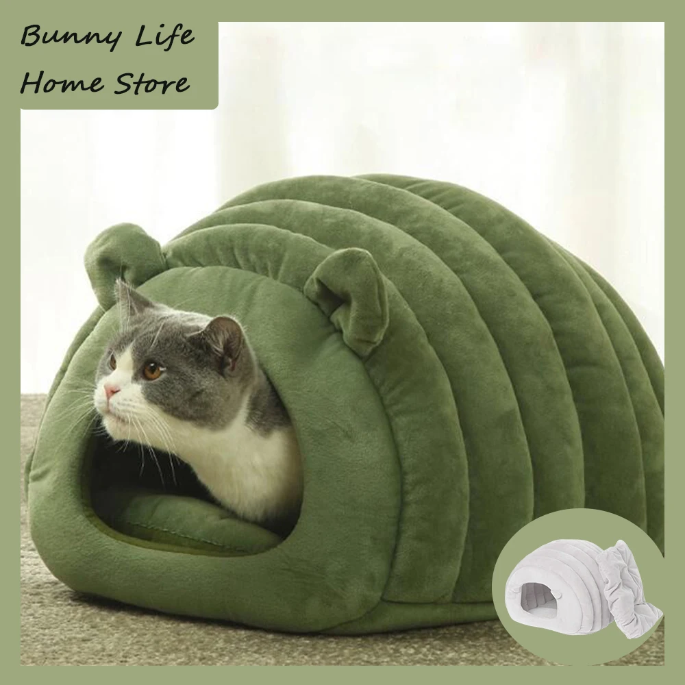 

Warm Comfort Cat Kennel Semi-Closed Pet Kennel Cats House Dog Bed Pet Little Mat Cozy Autumn And Winter Cat Bed Cat Accessories