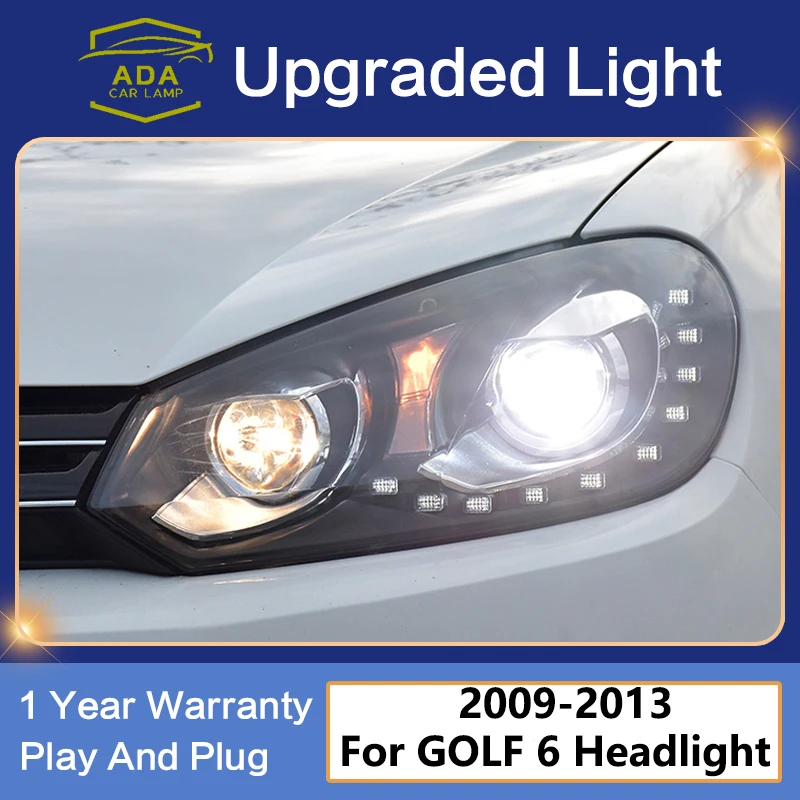 

Автомобильный Стайлинг для VW Golf6 Golf 6 MK6 2009-2012 фары R20 GTI Drl прожекторные линзы автомобильные аксессуары