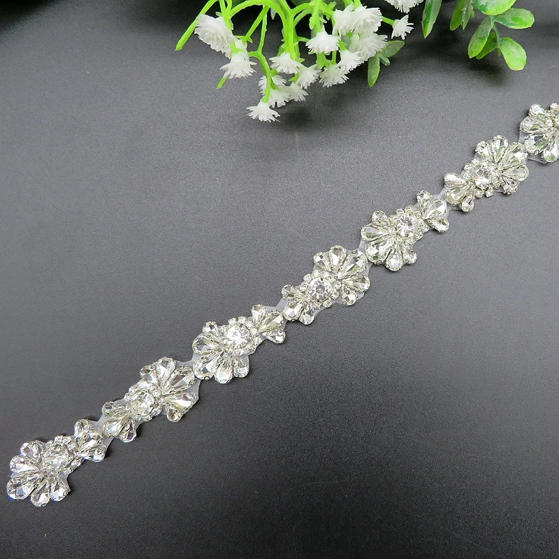 JLZXSY Модный цветочный стиль кристалл свадебный пояс Стразы Свадебная вечеринка