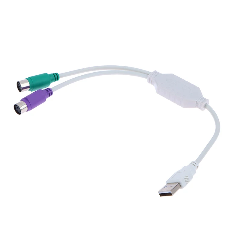 

1 Pc USB Male To PS/2 PS2 Female Converter Cable Cord Converter Adapter Keyboard