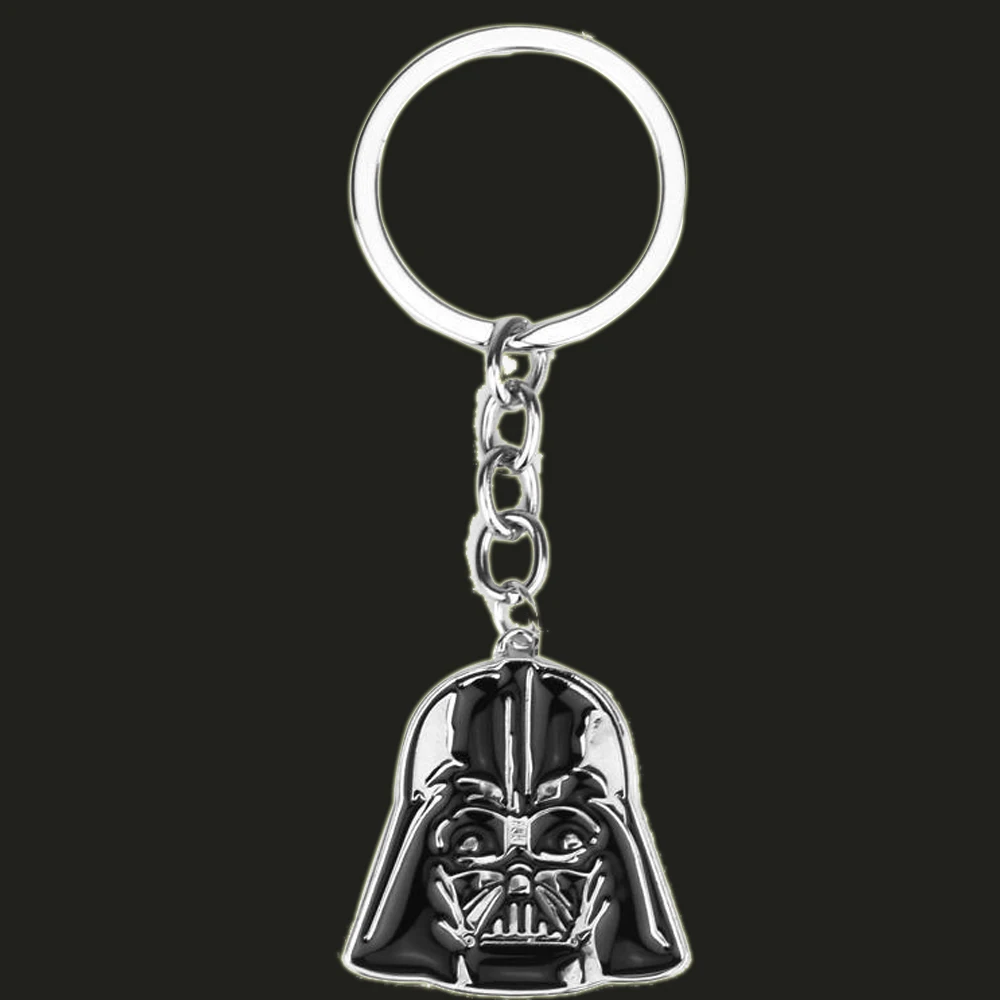 Disney Movie Star Wars Darth Vader Helmet Pendant Keychain Dark Lord Of The Sith Keyring Metal Key Chian Men's Jewelry