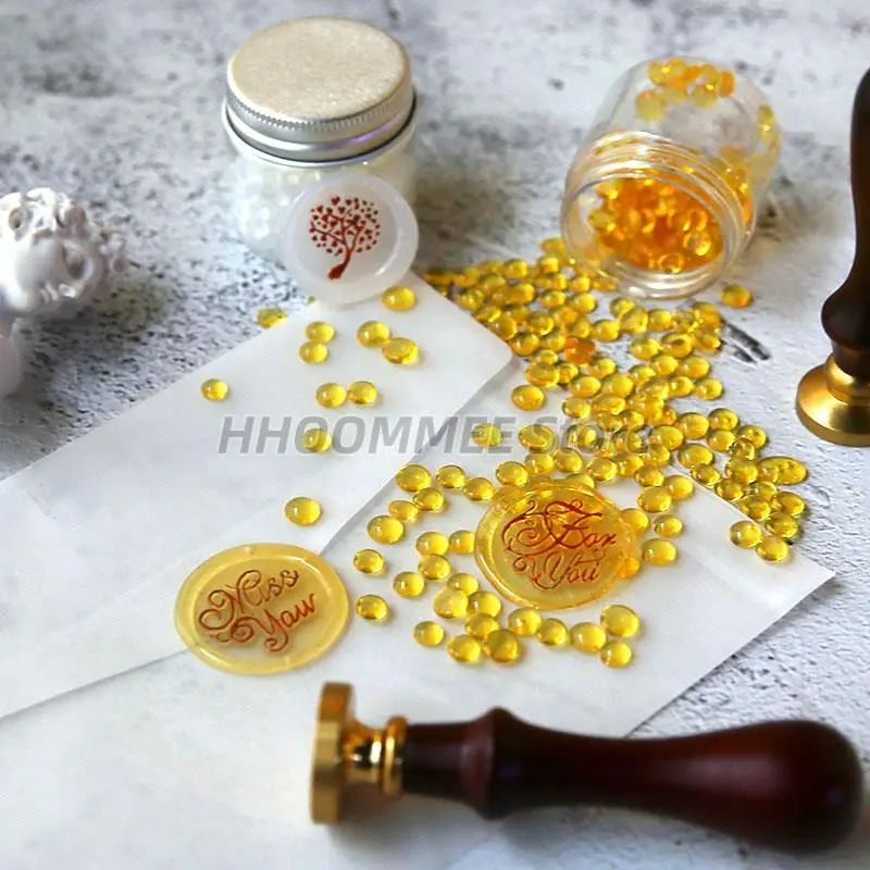 Резиновые частицы прозрачные огненные краски воск Янтарное золото печать для